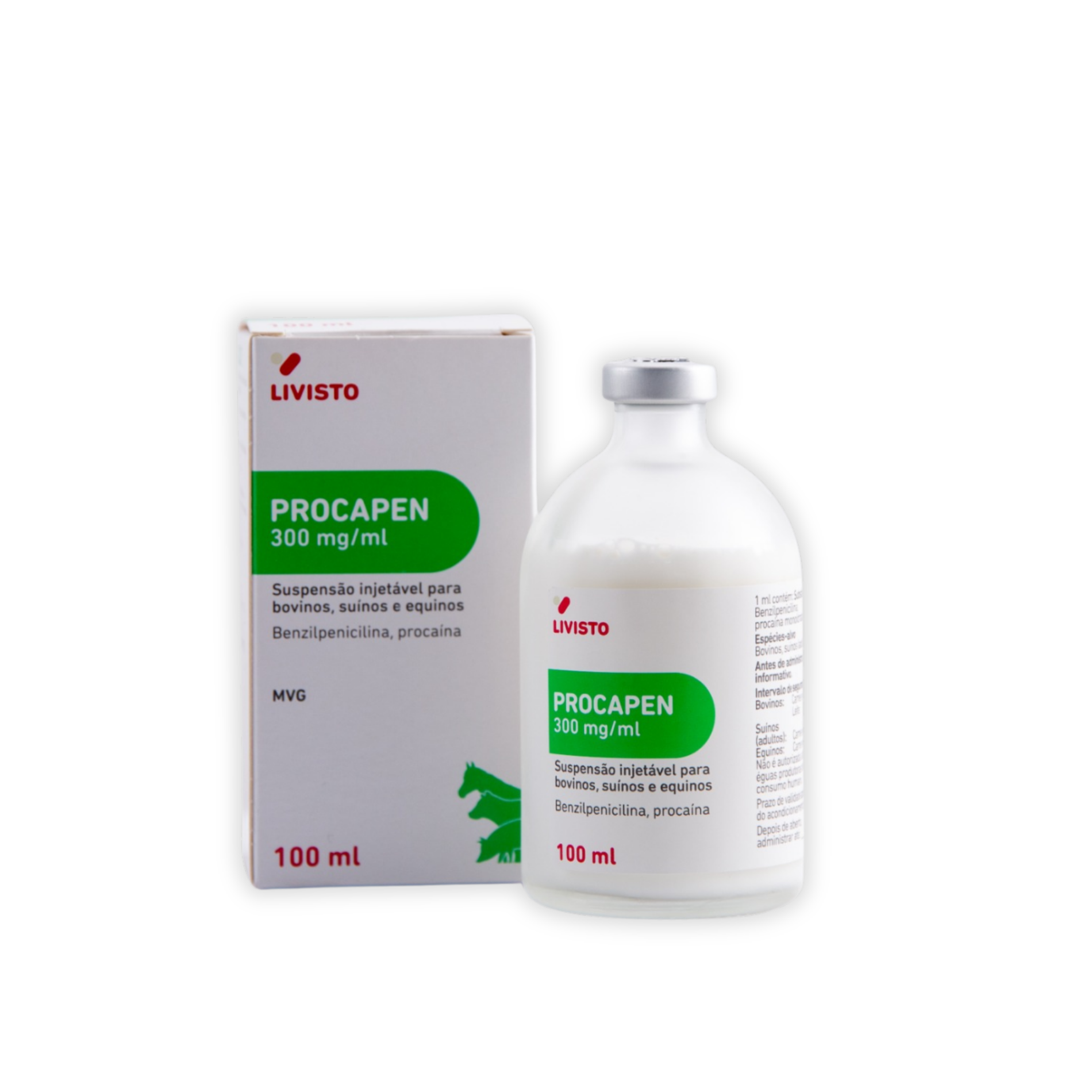 PROCAPEN 300 mg/ml szuszpenziós injekció szarvasmarhák, sertések és lovak számára A.U.V